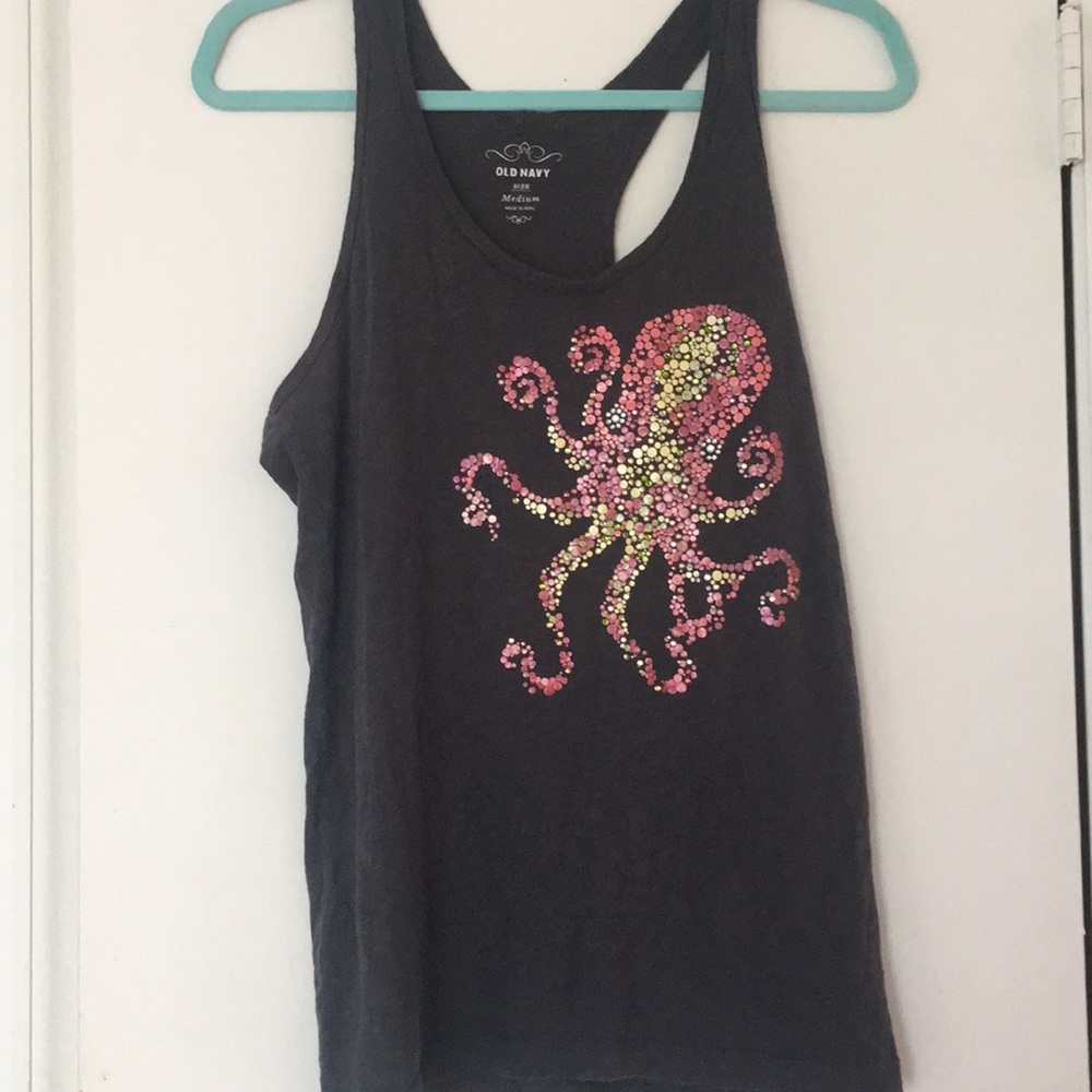 OLD NAVY BLING OCTOPUS TANK 🐙